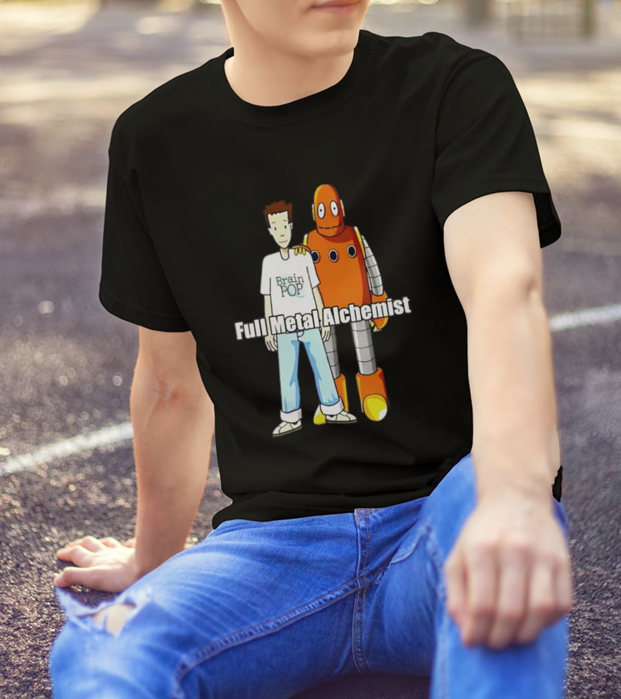 BrainPOP Fullmetal Alchemist Brotherhood Crossover Featuring Tim And Moby T-Shirt