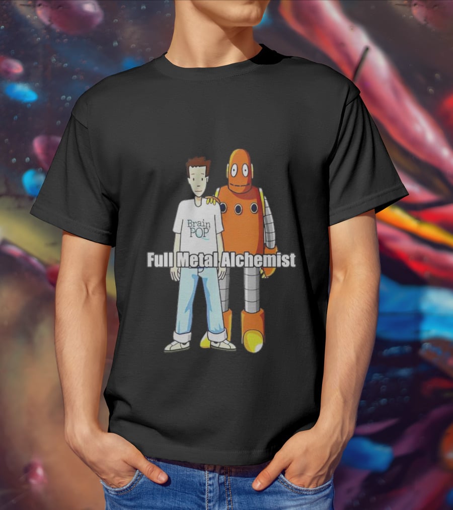 BrainPOP Fullmetal Alchemist Brotherhood Crossover Featuring Tim And Moby T-Shirt
