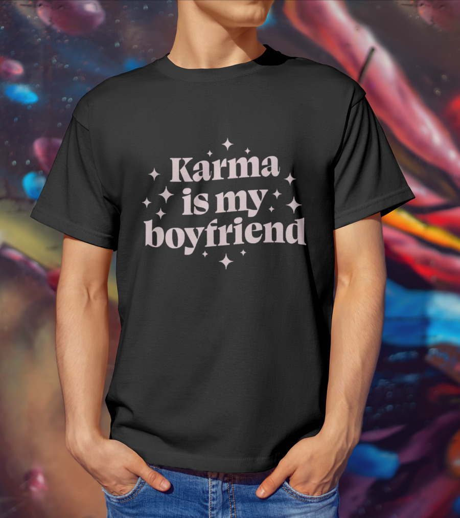 Karma Is My Boyfriend Star Motif T-Shirt