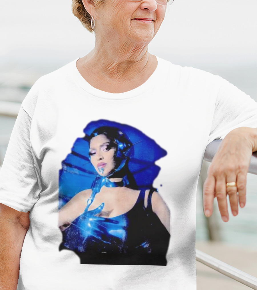 Robo Beyonce Futuristic Cyborg Aesthetic T-Shirt