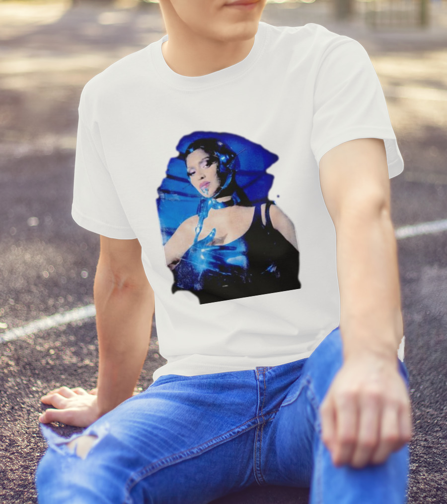 Robo Beyonce Futuristic Cyborg Aesthetic T-Shirt