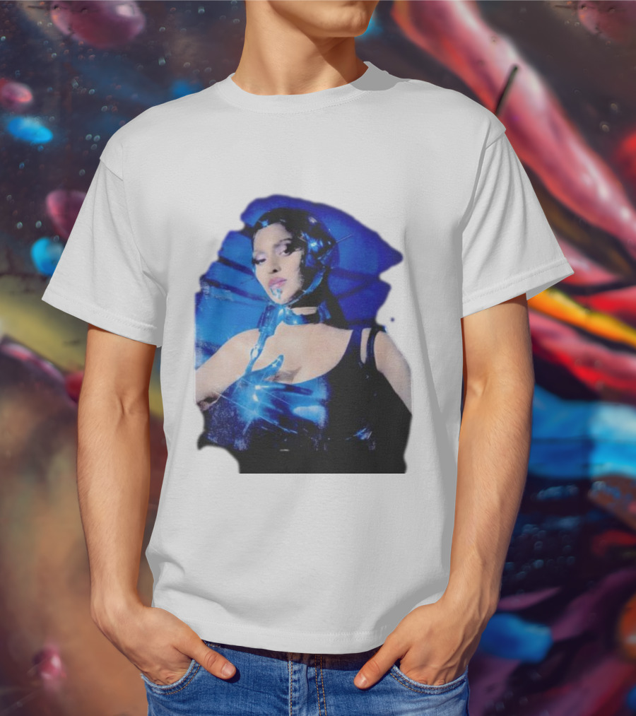 Robo Beyonce Futuristic Cyborg Aesthetic T-Shirt
