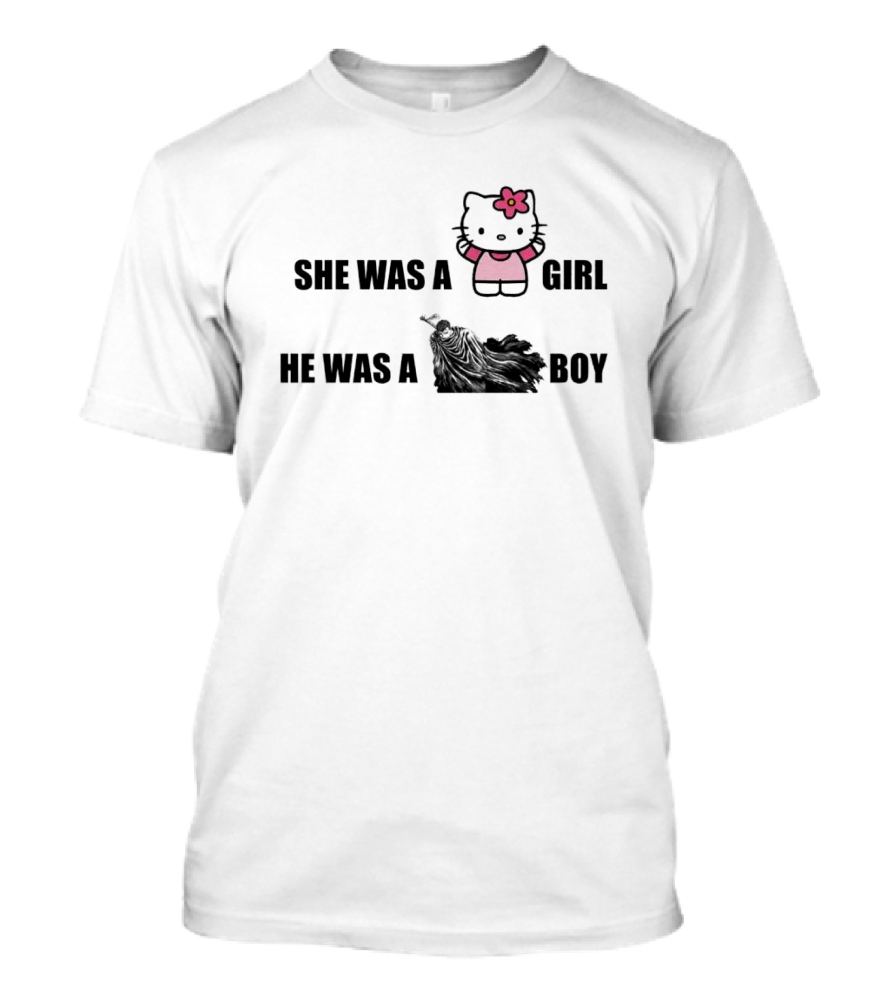 She Was A Kitty Girl He Was A Berk Boy T-Shirt