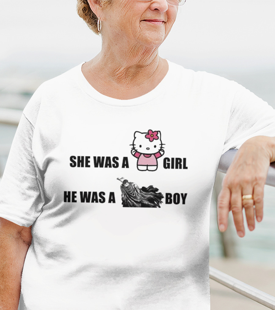 She Was A Kitty Girl He Was A Berk Boy T-Shirt