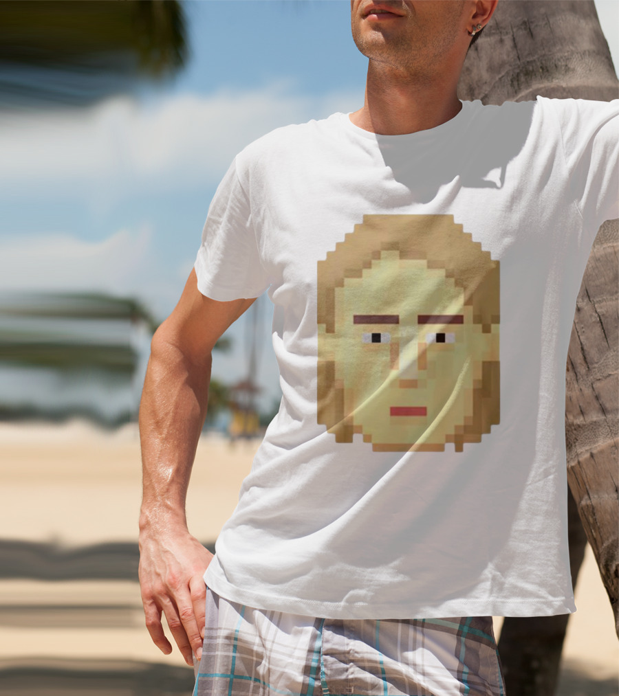 Dadi Freyr Pixel Art 8 Bit Style Face T-Shirt