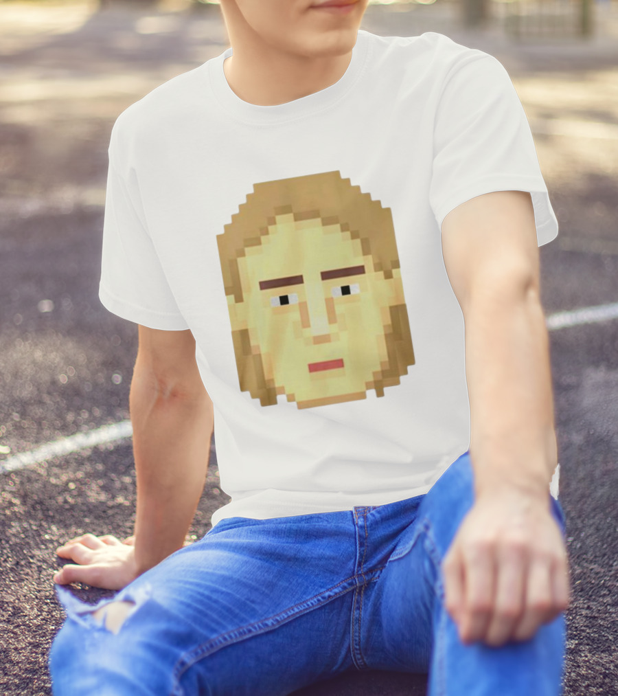 Dadi Freyr Pixel Art 8 Bit Style Face T-Shirt