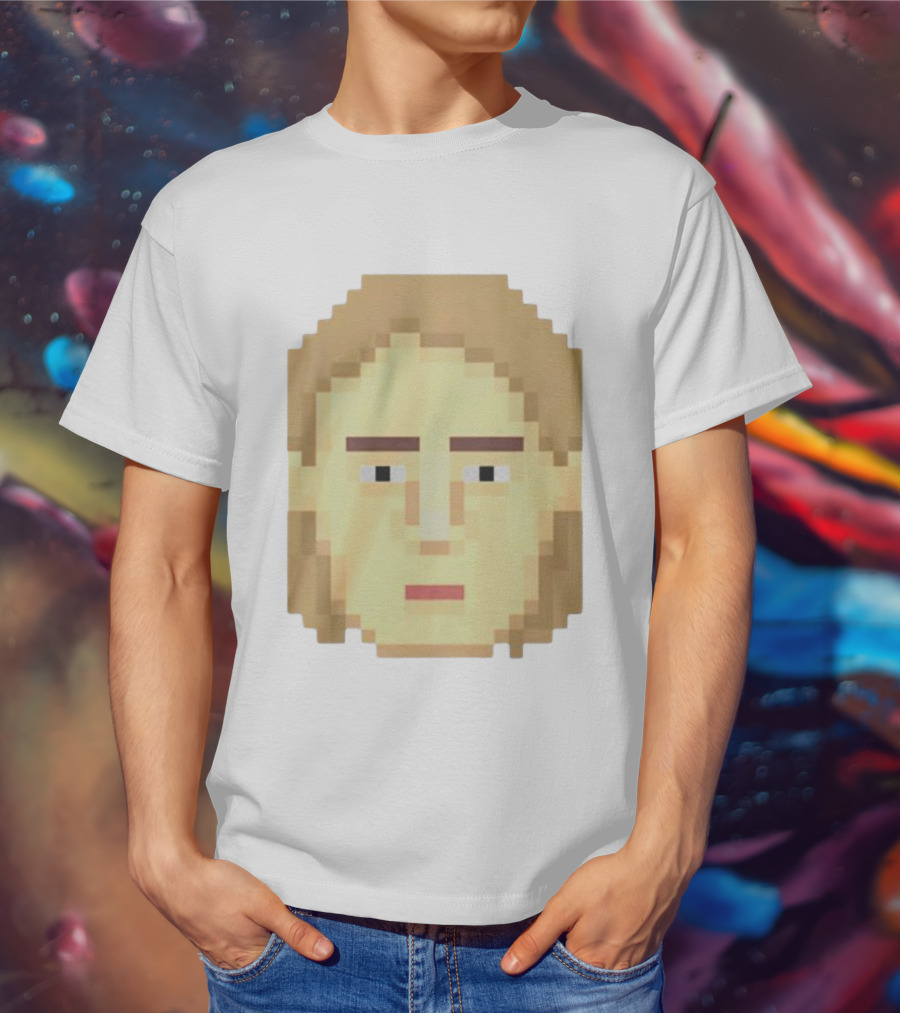 Dadi Freyr Pixel Art 8 Bit Style Face T-Shirt
