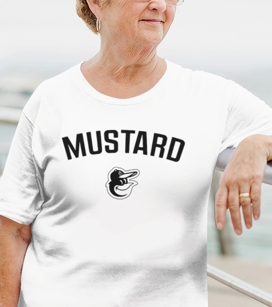 Mustard Baltimore Orioles Bird T-Shirt