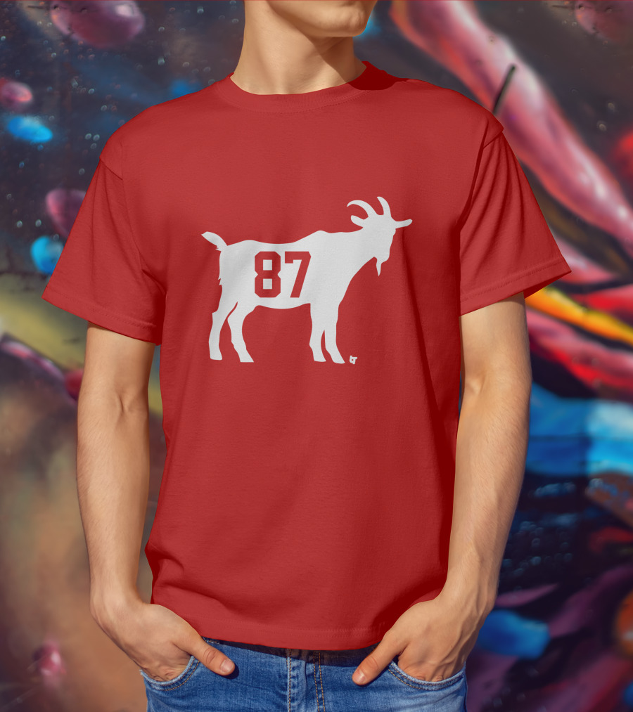 Travis Kelce GOAT 87 Football Legend T-Shirt
