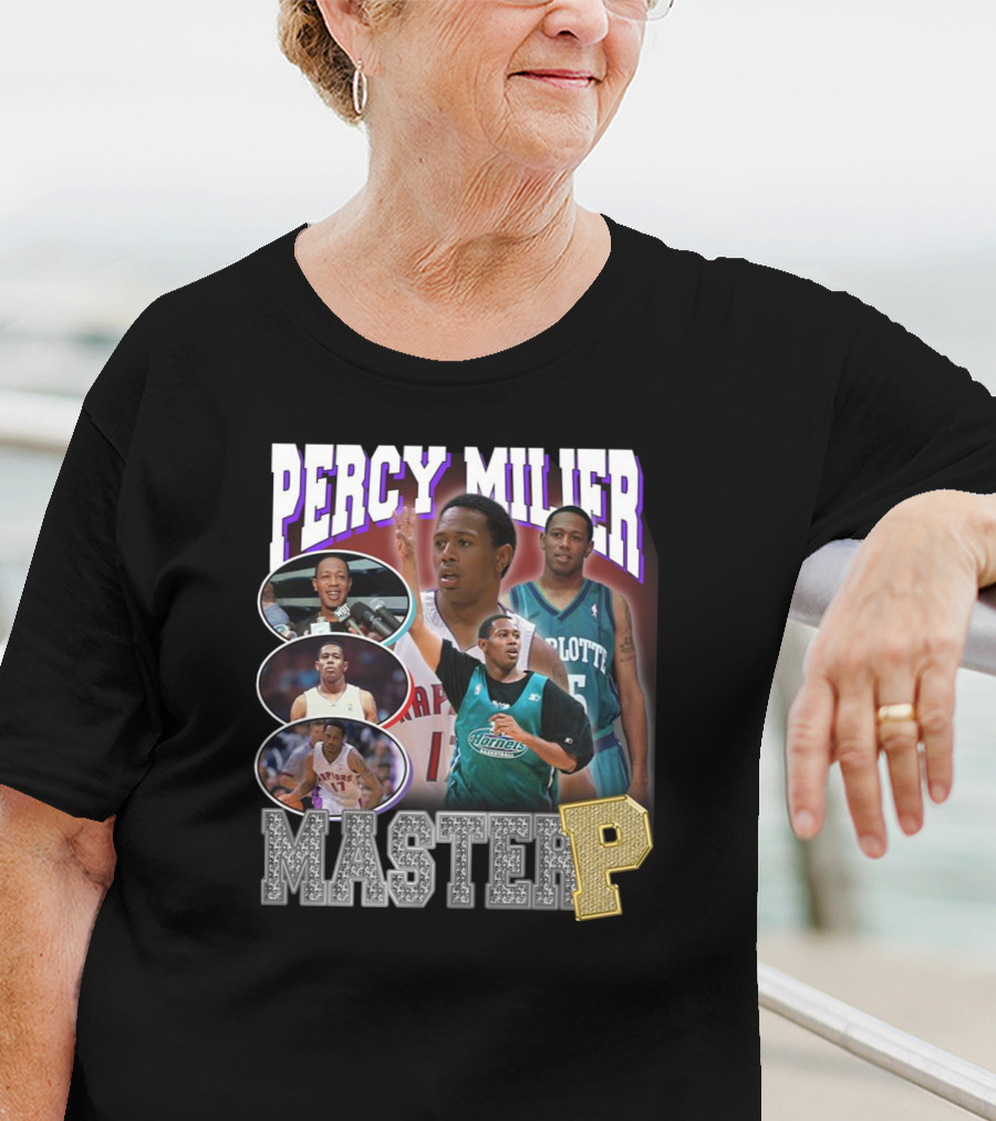 Percy Miller Master P Basketball Collage T-Shirt