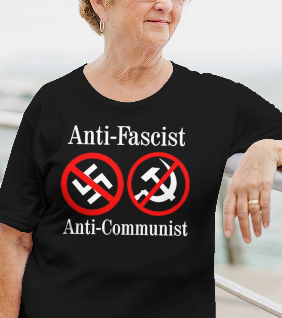 Anti-Fascist Anti-Communist Symbolic Opposition T-Shirt