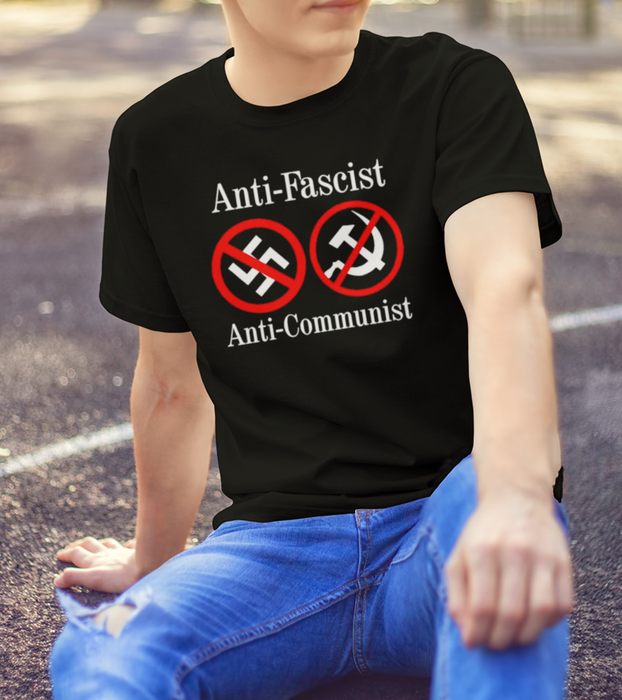 Anti-Fascist Anti-Communist Symbolic Opposition T-Shirt