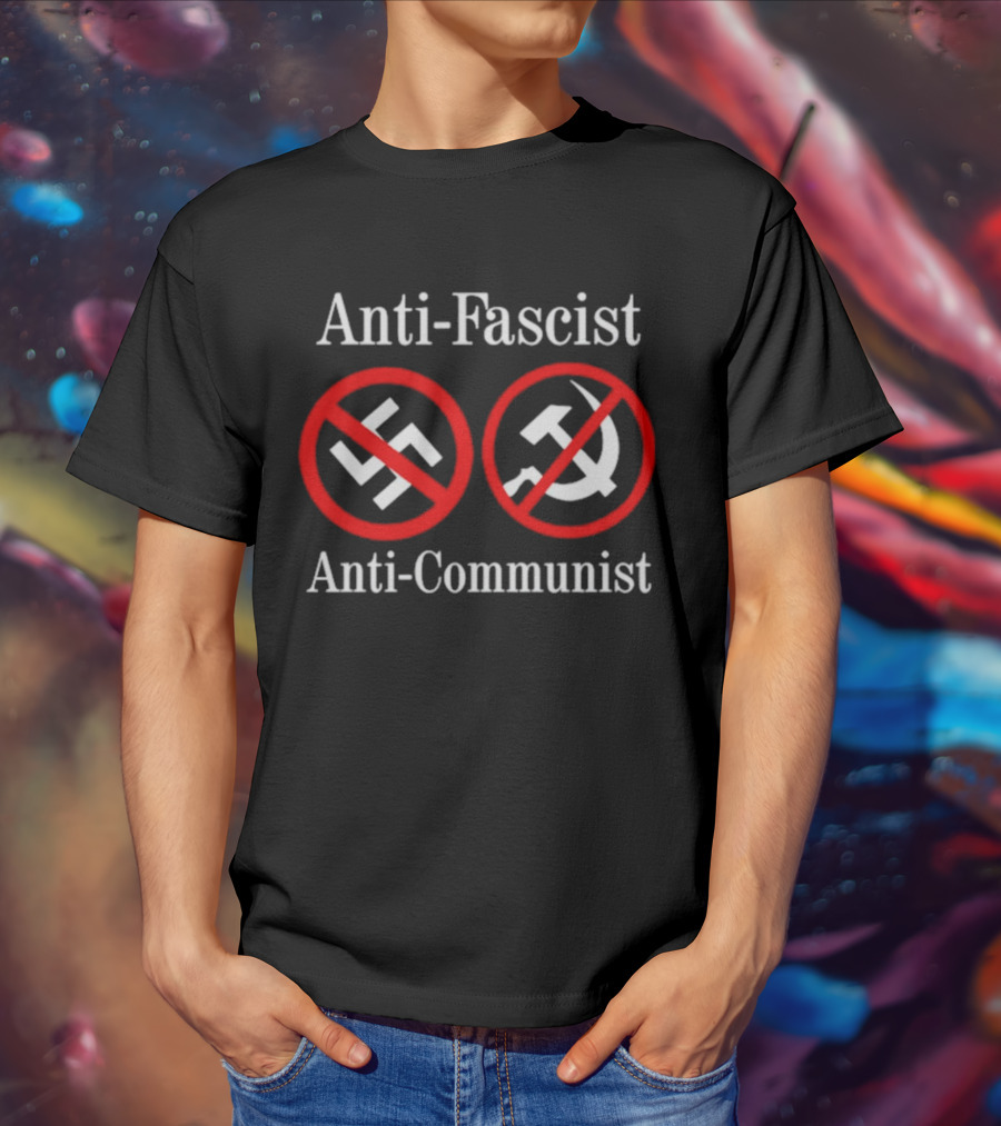 Anti-Fascist Anti-Communist Symbolic Opposition T-Shirt