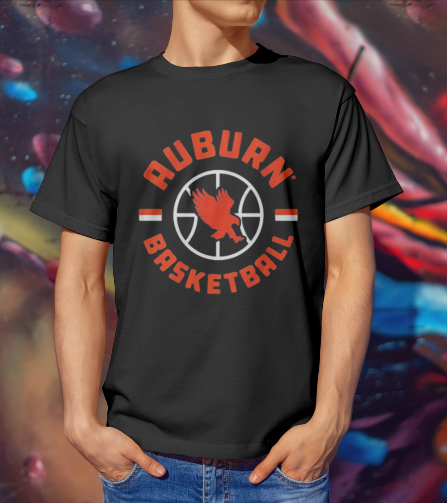 Auburn Basketball Soaring Eagle Emblem T-Shirt