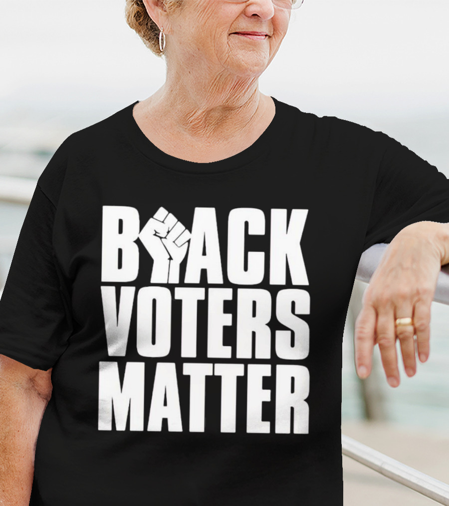 Black Voters Matter Fist Symbol Advocacy T-Shirt