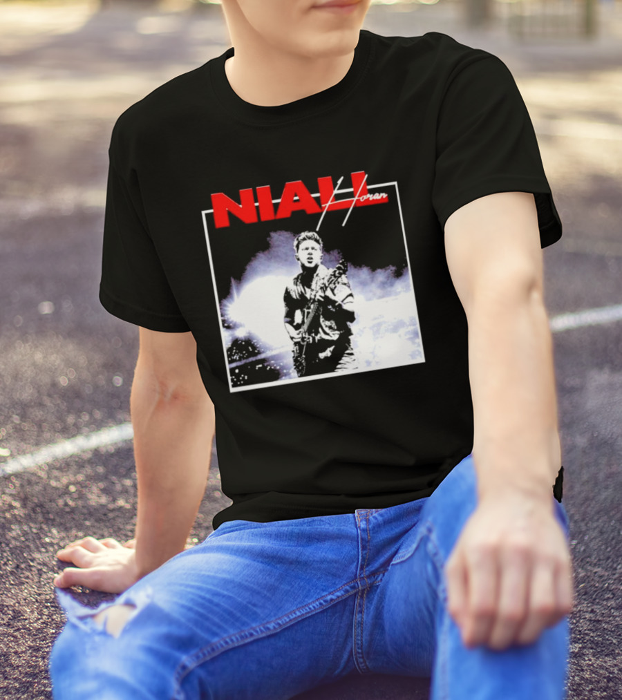 Niall Horan Live Performance Black And White Concert Scene T-Shirt