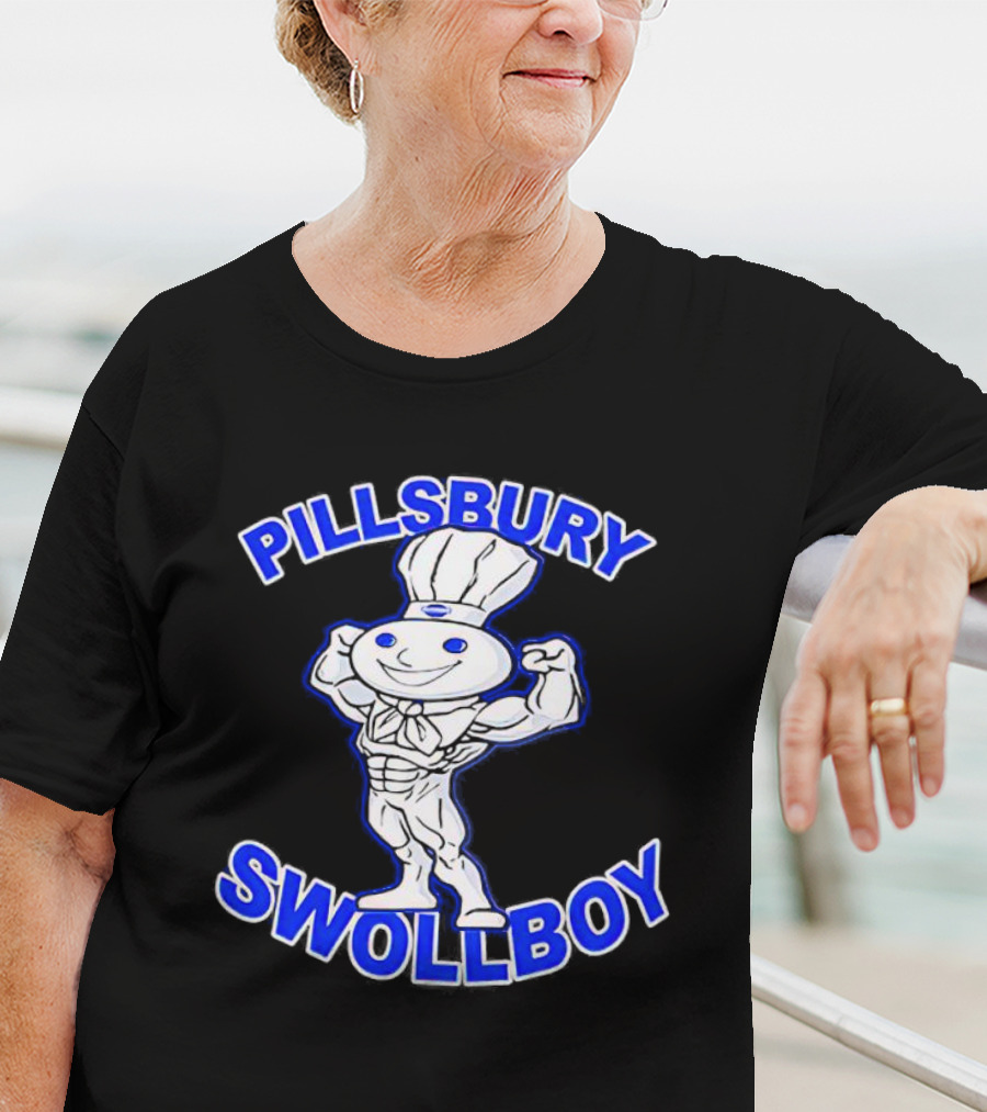 Pillsbury Swole Boy Buff Character Flexing Muscles T-Shirt