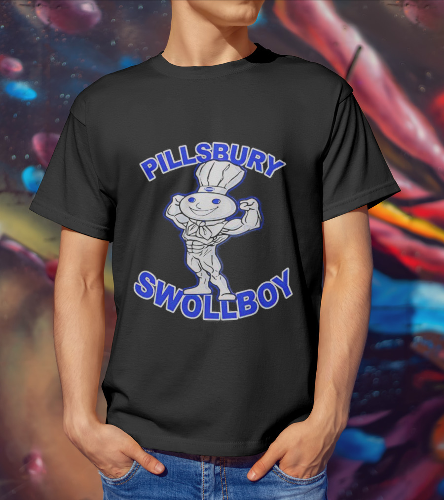 Pillsbury Swole Boy Buff Character Flexing Muscles T-Shirt