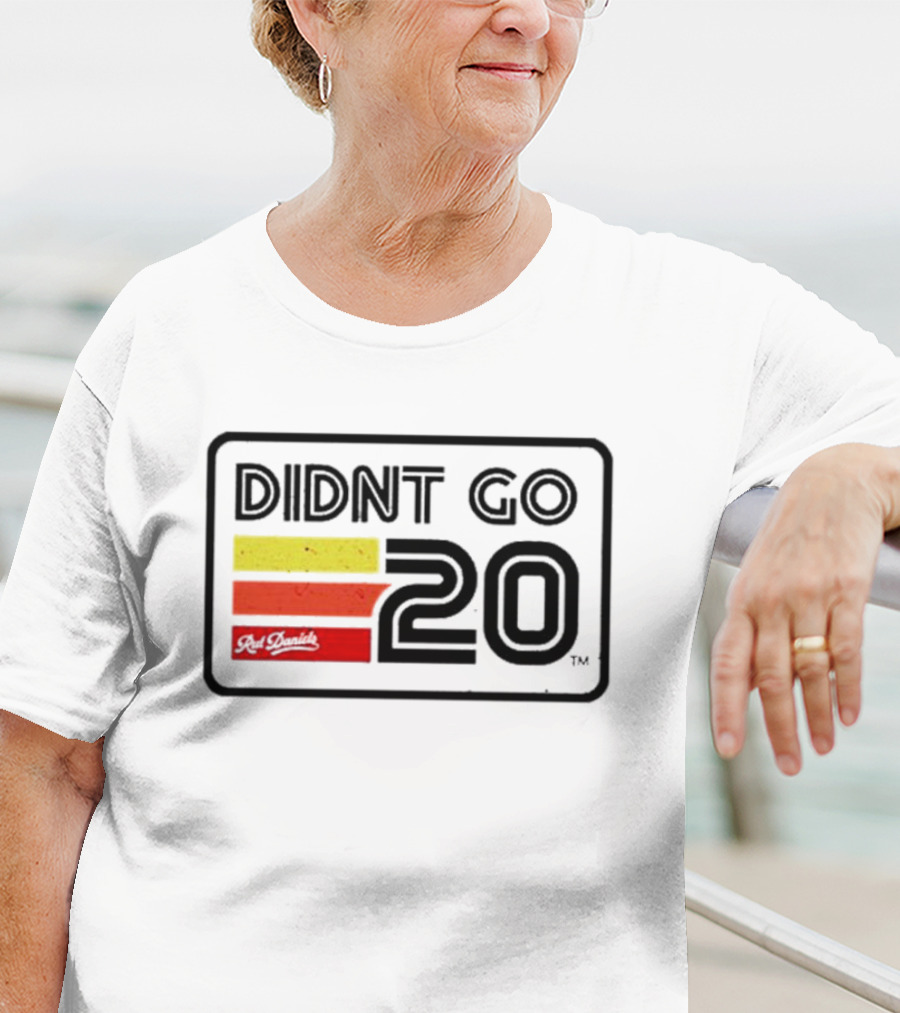 Didn't Go Rut Daniels 20 Racing Stripes Retro Motif T-Shirt