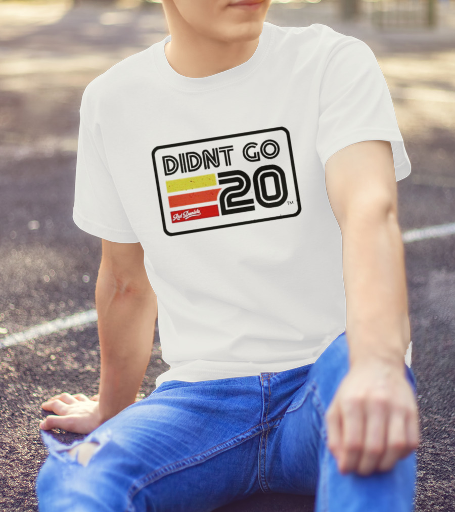 Didn't Go Rut Daniels 20 Racing Stripes Retro Motif T-Shirt