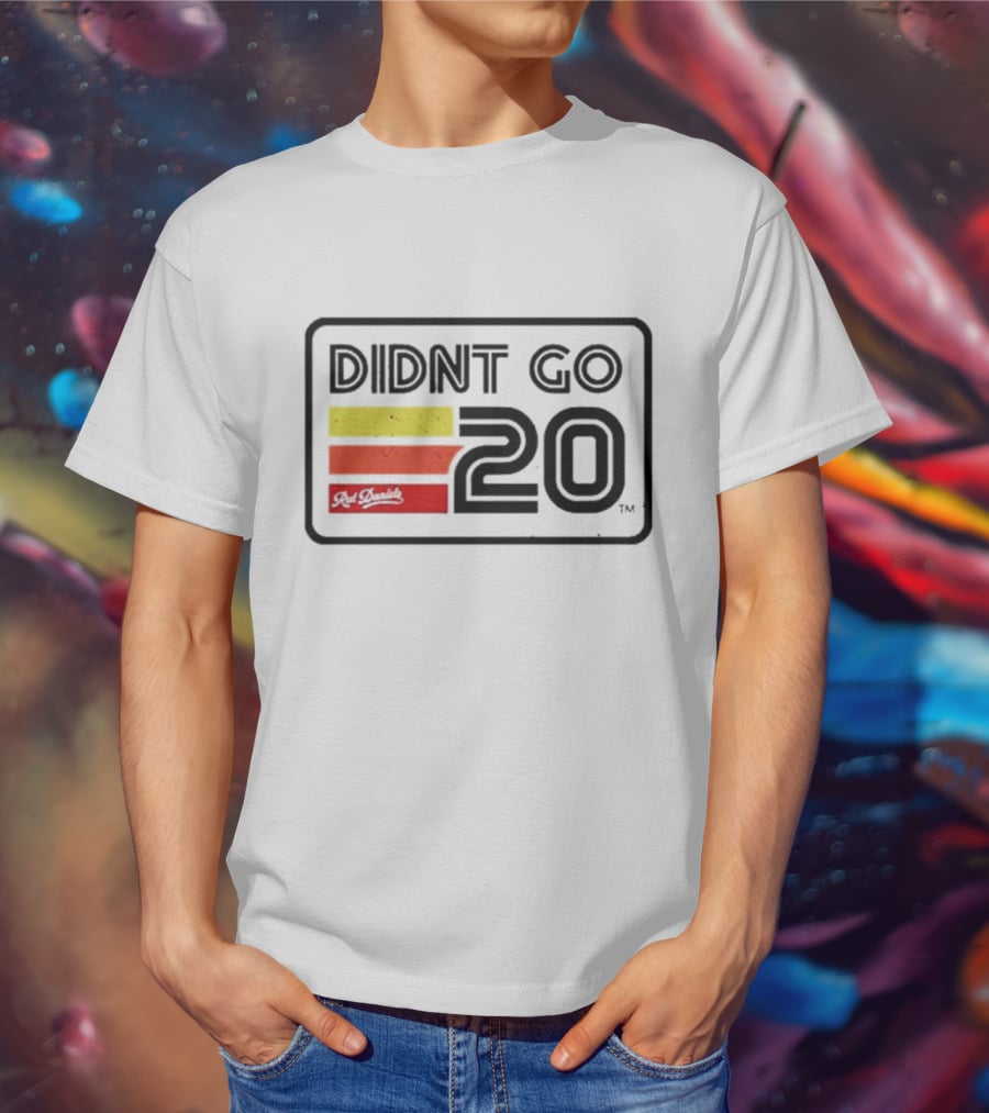 Didn't Go Rut Daniels 20 Racing Stripes Retro Motif T-Shirt