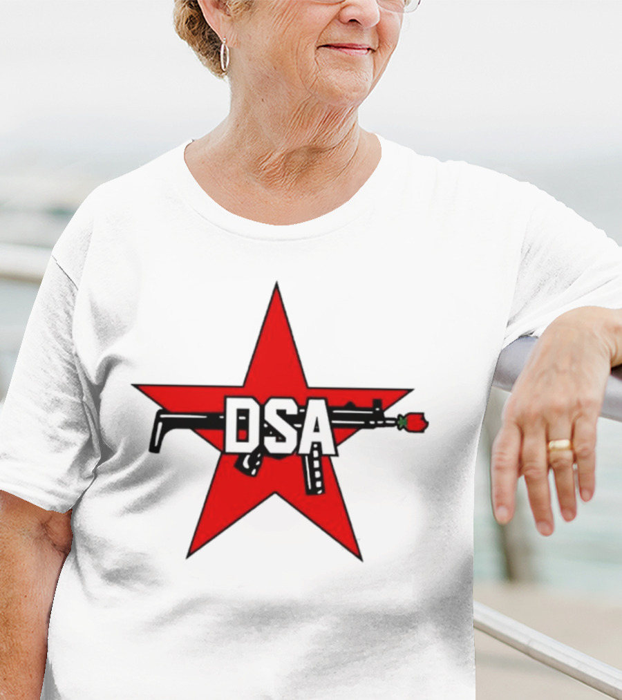DSA Red Star Rifle Rose Emblem T-Shirt