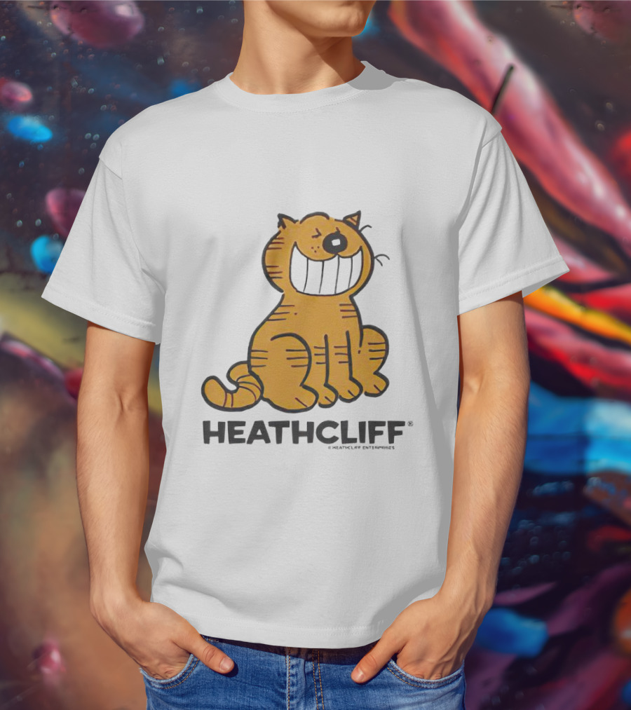 Heathcliff Cartoon Character Grinning T-Shirt
