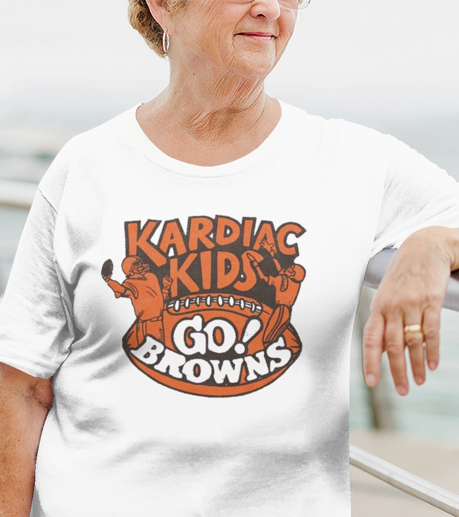 Kardiac Kids Go Browns Football T-Shirt