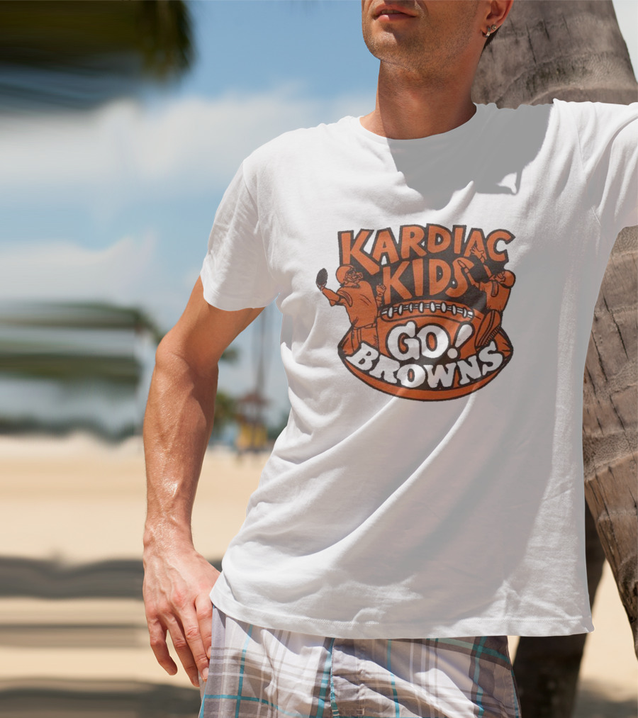 Kardiac Kids Go Browns Football T-Shirt