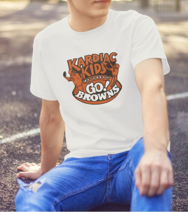 Kardiac Kids Go Browns Football T-Shirt