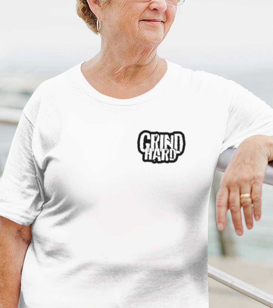 Grind Hard Baseball Team Motivation T-Shirt