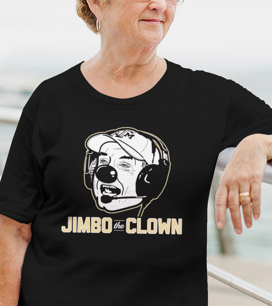 Jimbo Fisher Jimbo The Clown Headset Sports Caricature T-Shirt