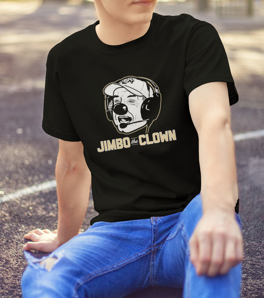 Jimbo Fisher Jimbo The Clown Headset Sports Caricature T-Shirt