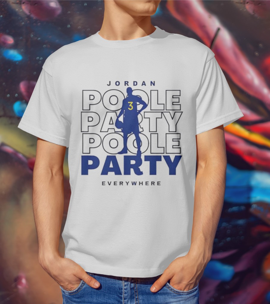 Jordan Poole Party Everywhere Number 3 T-Shirt