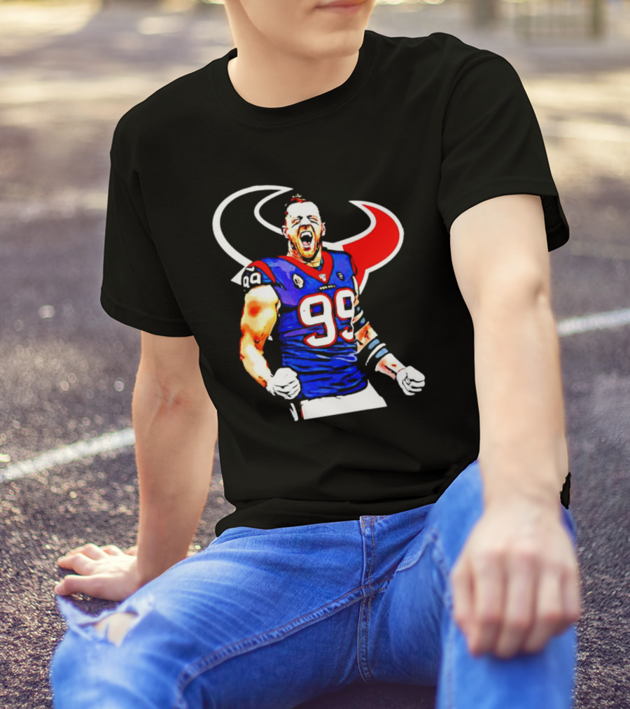 Justin James Watt Houston Texans 99 Jersey T-Shirt