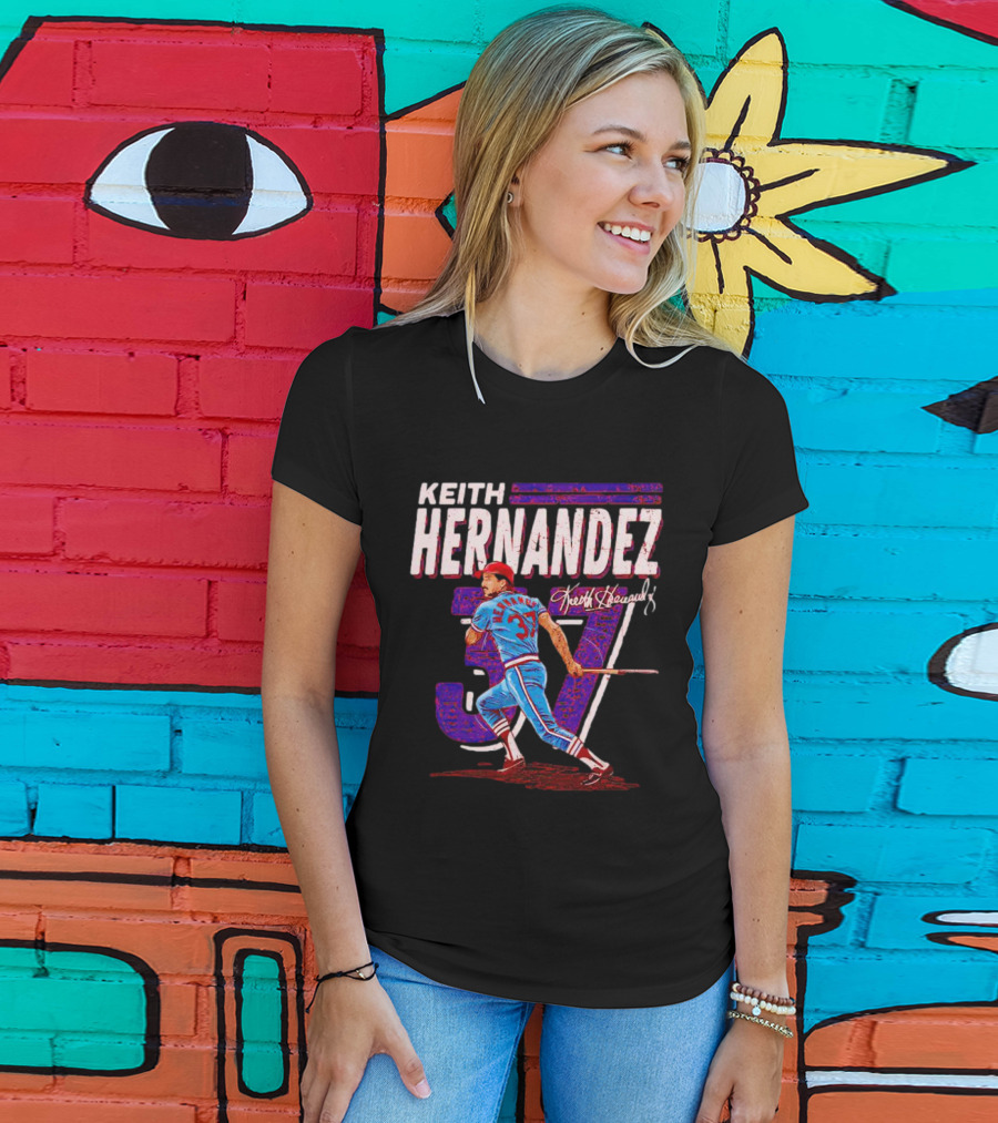 Keith Hernandez 37 Baseball Signature T-Shirt