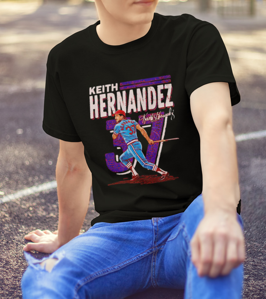 Keith Hernandez 37 Baseball Signature T-Shirt