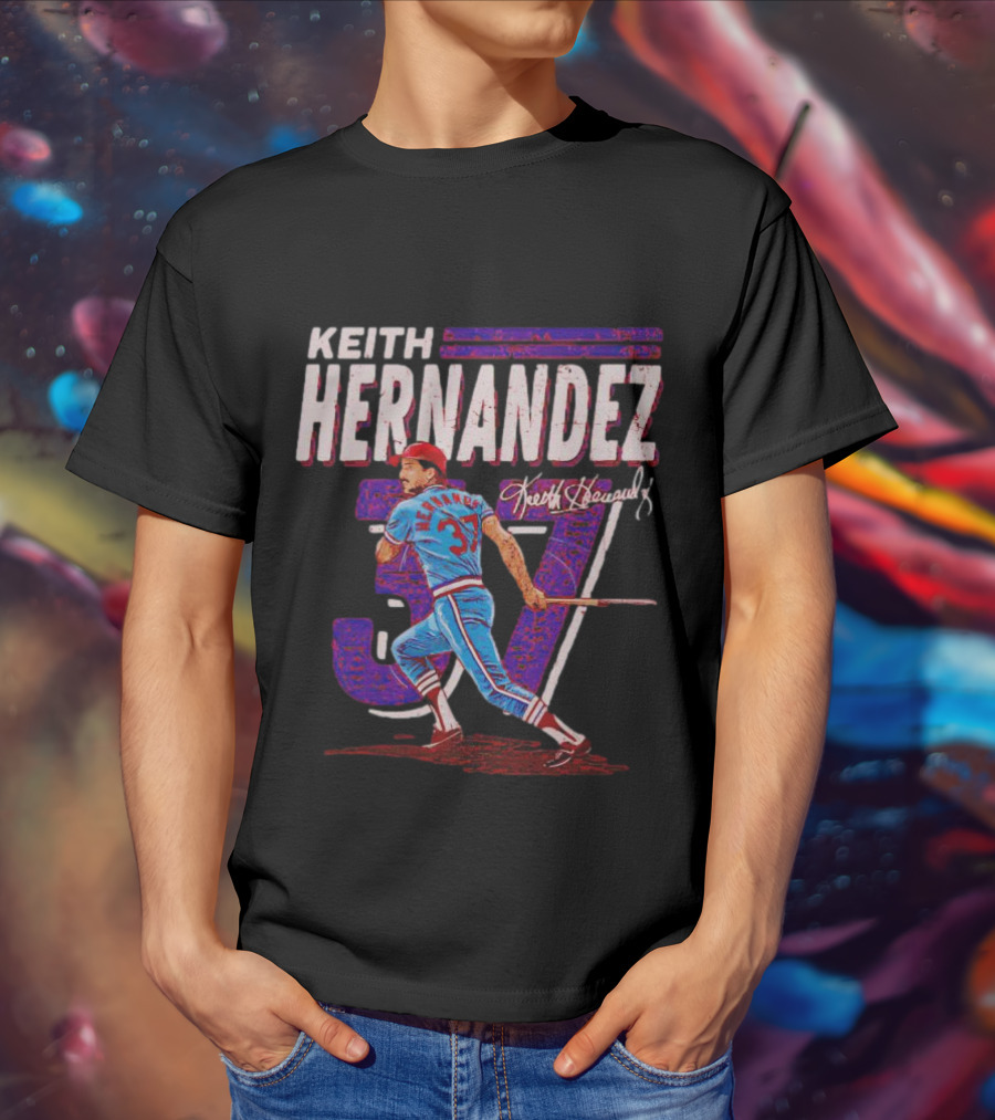 Keith Hernandez 37 Baseball Signature T-Shirt