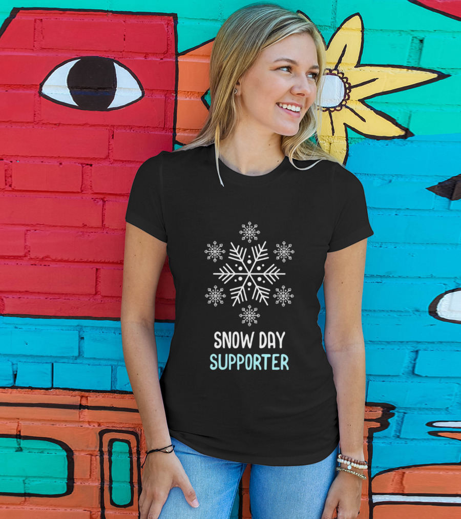 Snowflake Snow Day Supporter Christmas T-Shirt