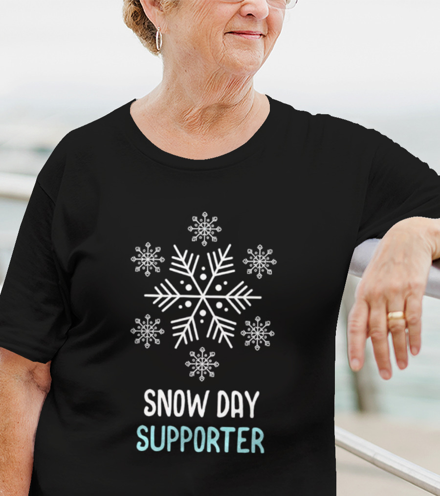 Snowflake Snow Day Supporter Christmas T-Shirt
