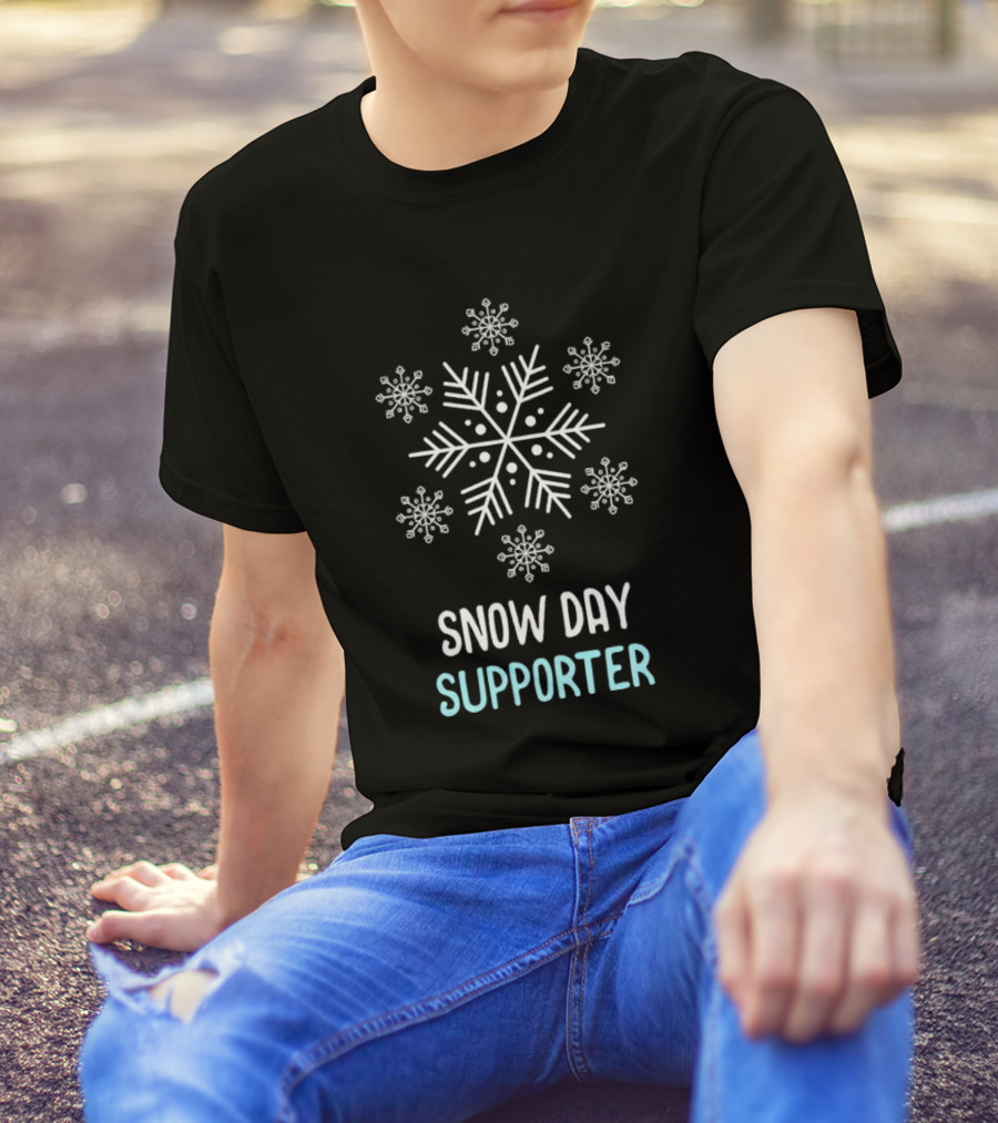 Snowflake Snow Day Supporter Christmas T-Shirt