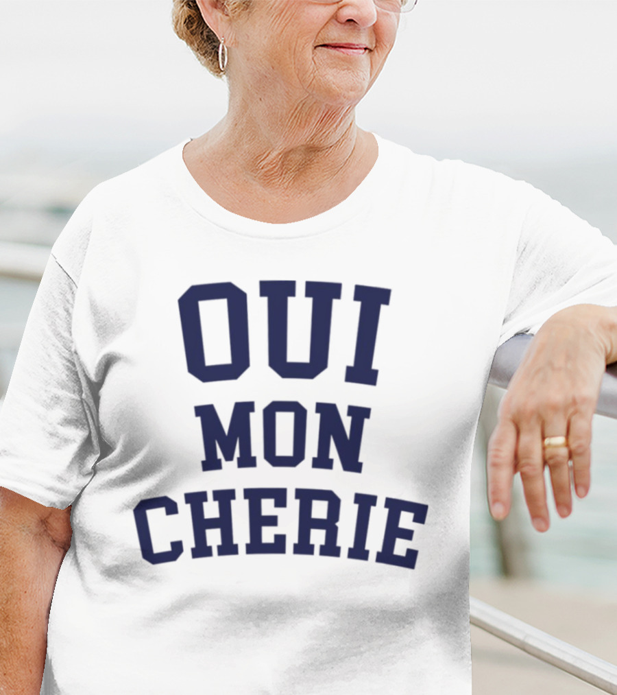 Oui Mon Cherie Retro Varsity T-Shirt