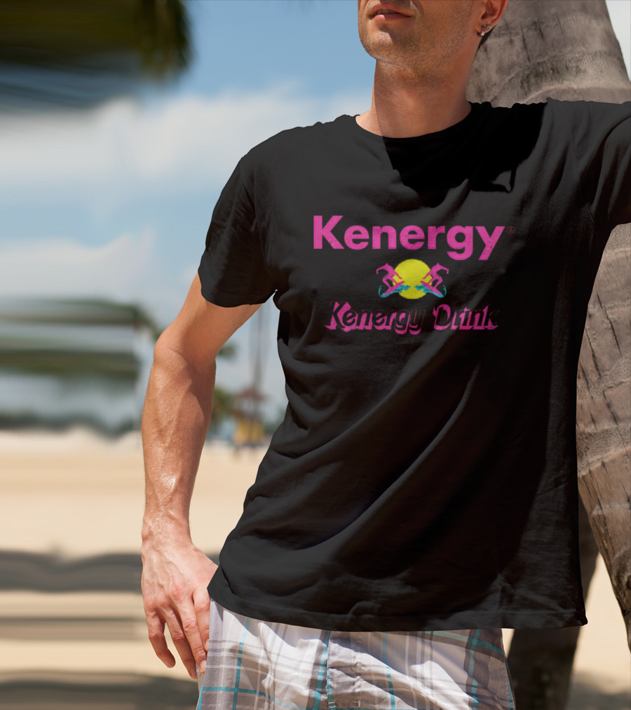 Kenergy Barbie Kenergy Drink Neon Rollerblades Pink Yellow T-Shirt