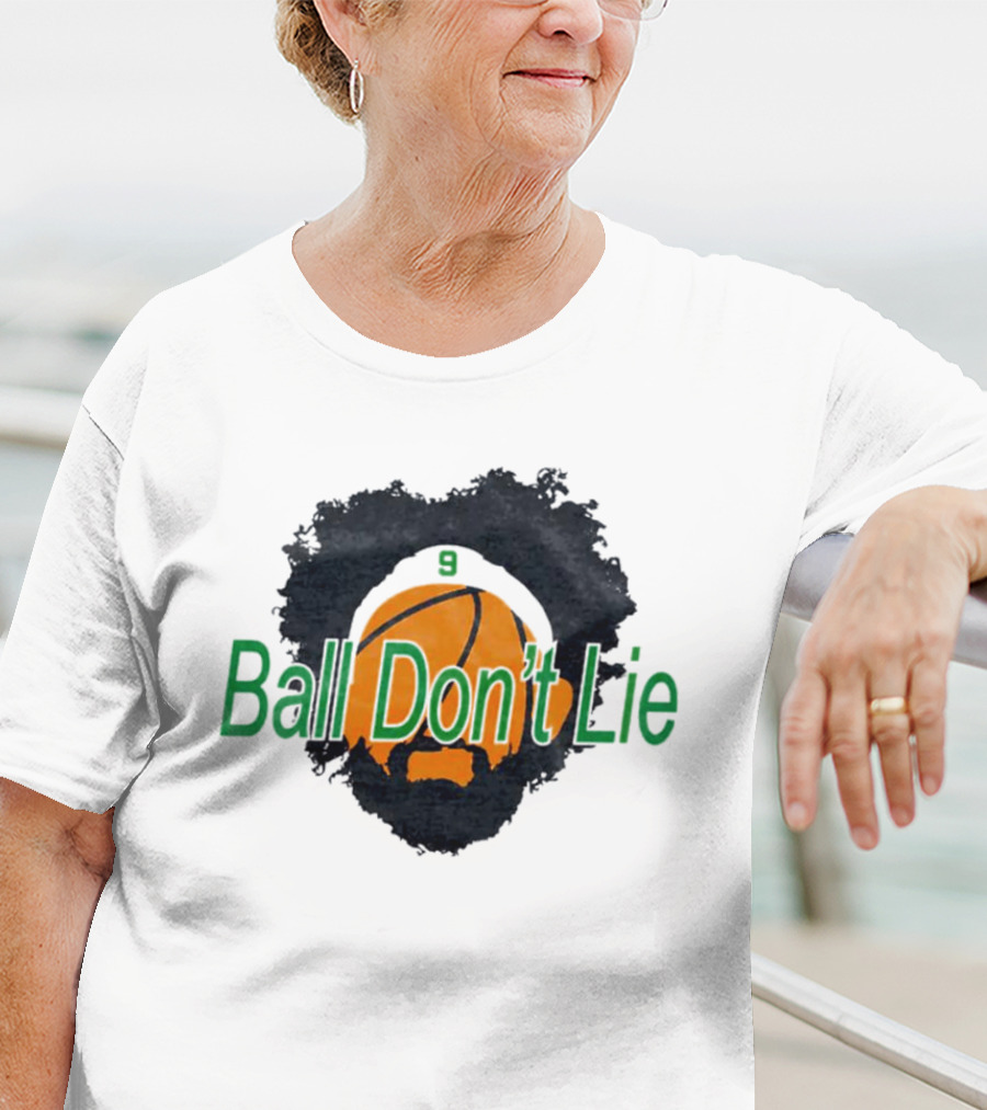 Boston Celtics Derrick White Number 9 Ball Don’t Lie Basketball T-Shirt