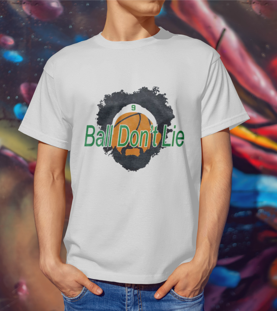 Boston Celtics Derrick White Number 9 Ball Don’t Lie Basketball T-Shirt