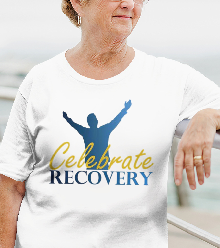 Celebrate Recovery Silhouette With Raised Arms T-Shirt