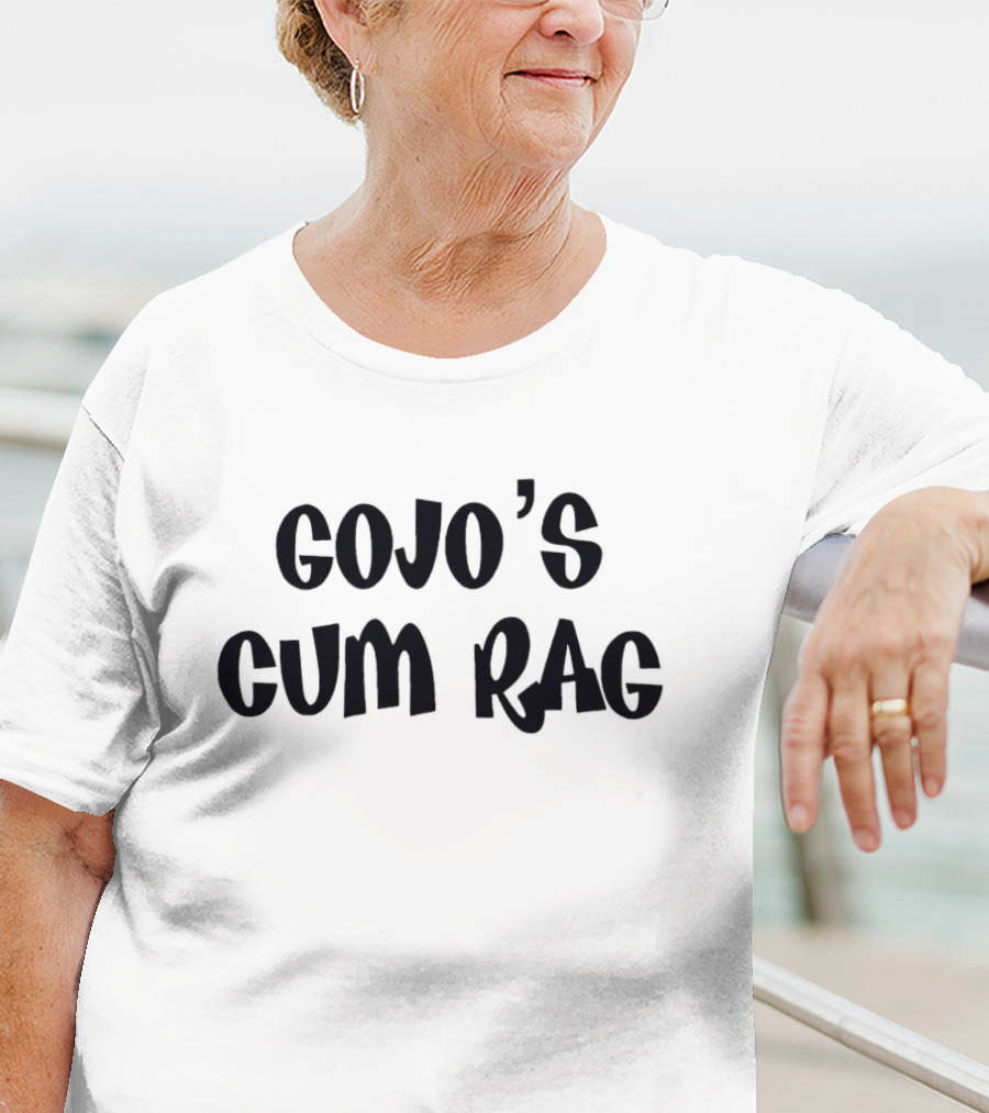 Gojo's Cum Rag Typography Text Reference T-Shirt