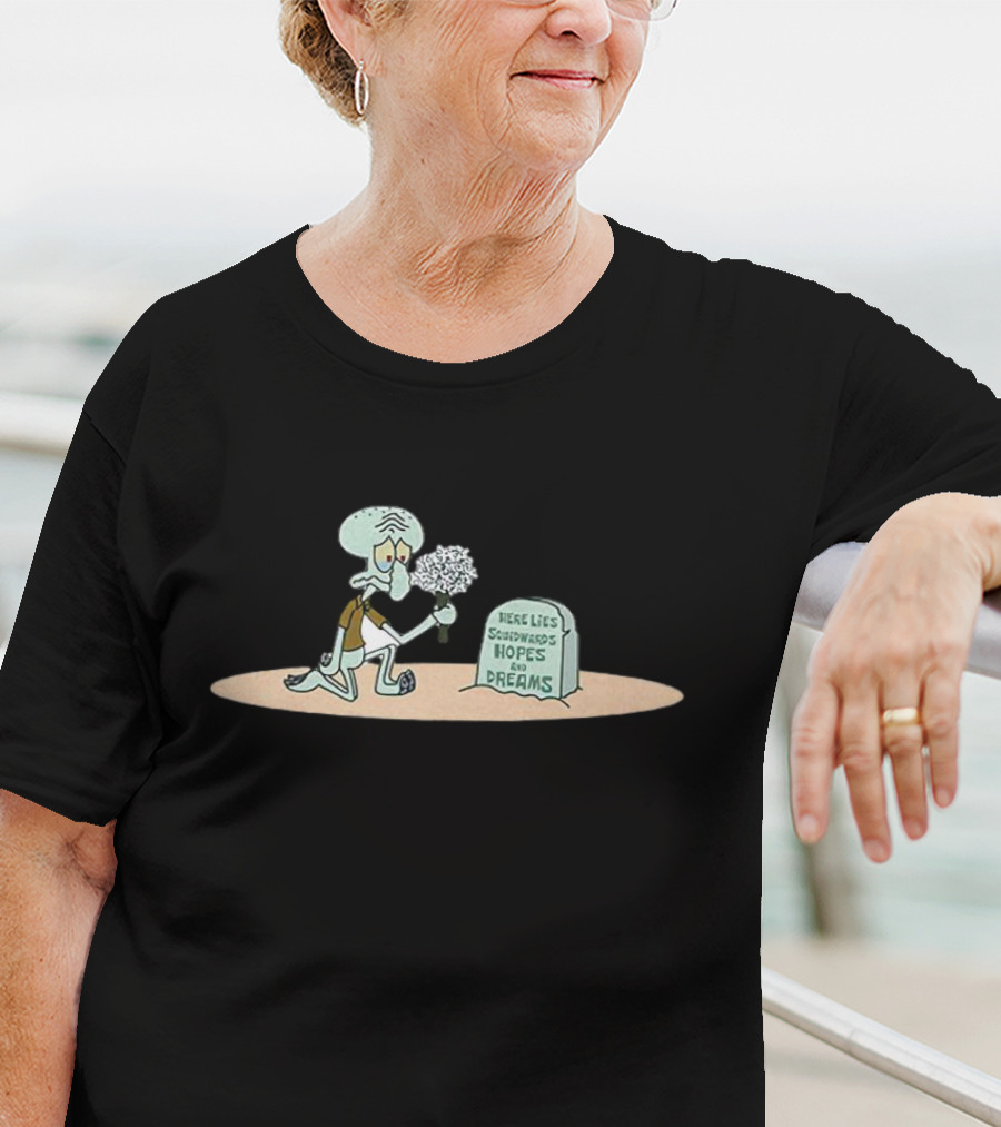 SpongeBob SquarePants Squidward Here Lies Squidward's Hopes And Dreams T-Shirt