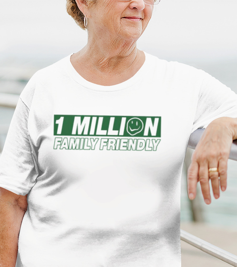 1 Million Family Friendly Smiley Face T-Shirt