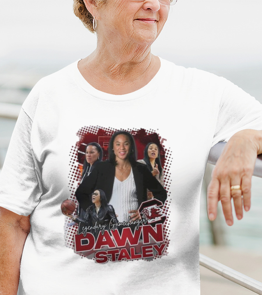Legendary Gamechanger Dawn Staley Carolina Gamecocks Women Basketball NCAA T-Shirt